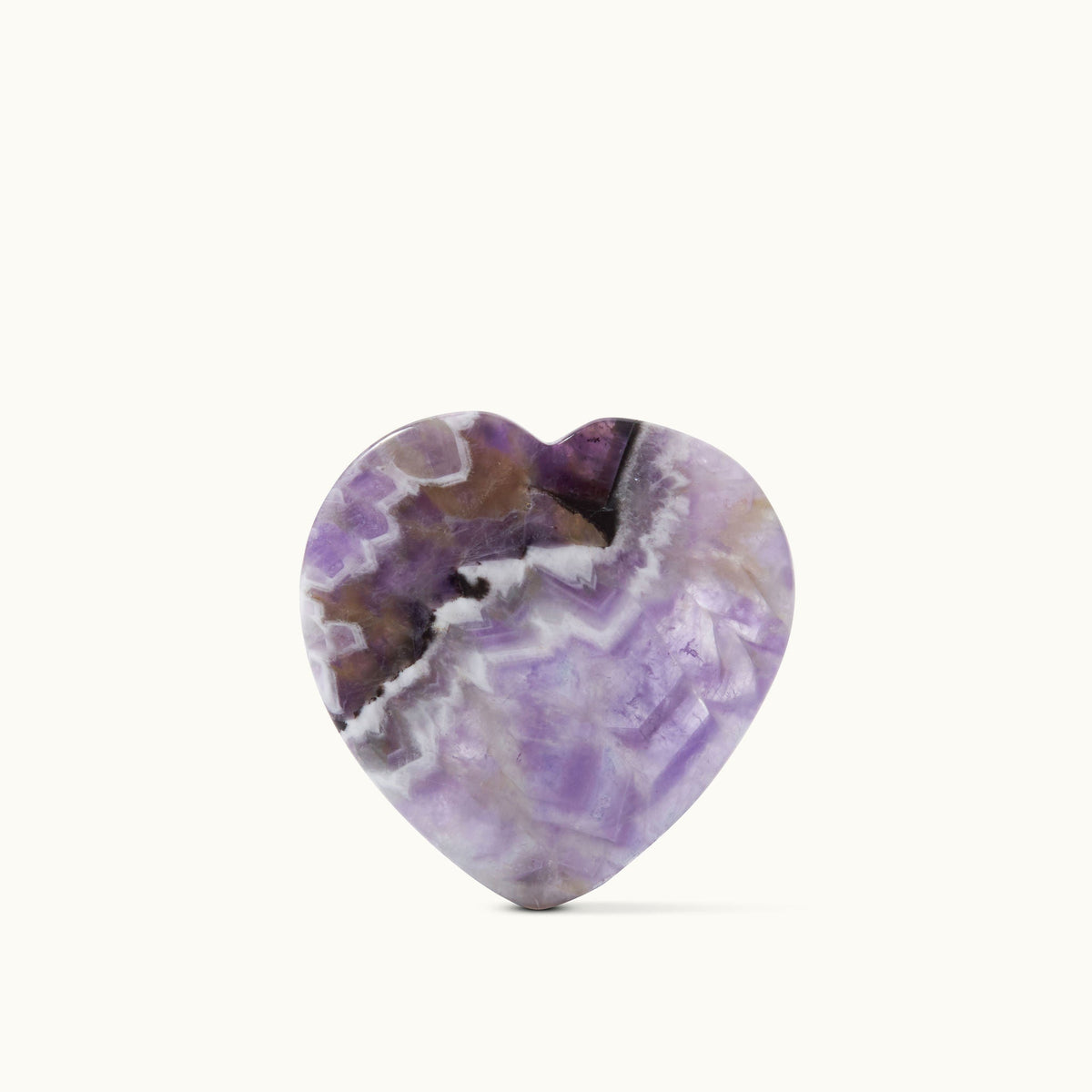 Amethyst Heart Gua Sha Stone In Bag