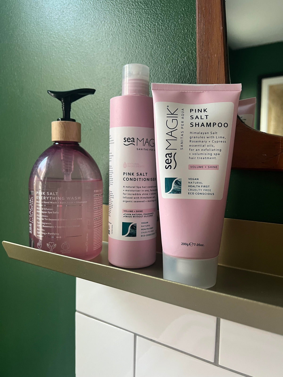 Sea Magik - Pink Salt Clarifying Shampoo and Conditioner (200g + 300ml)
