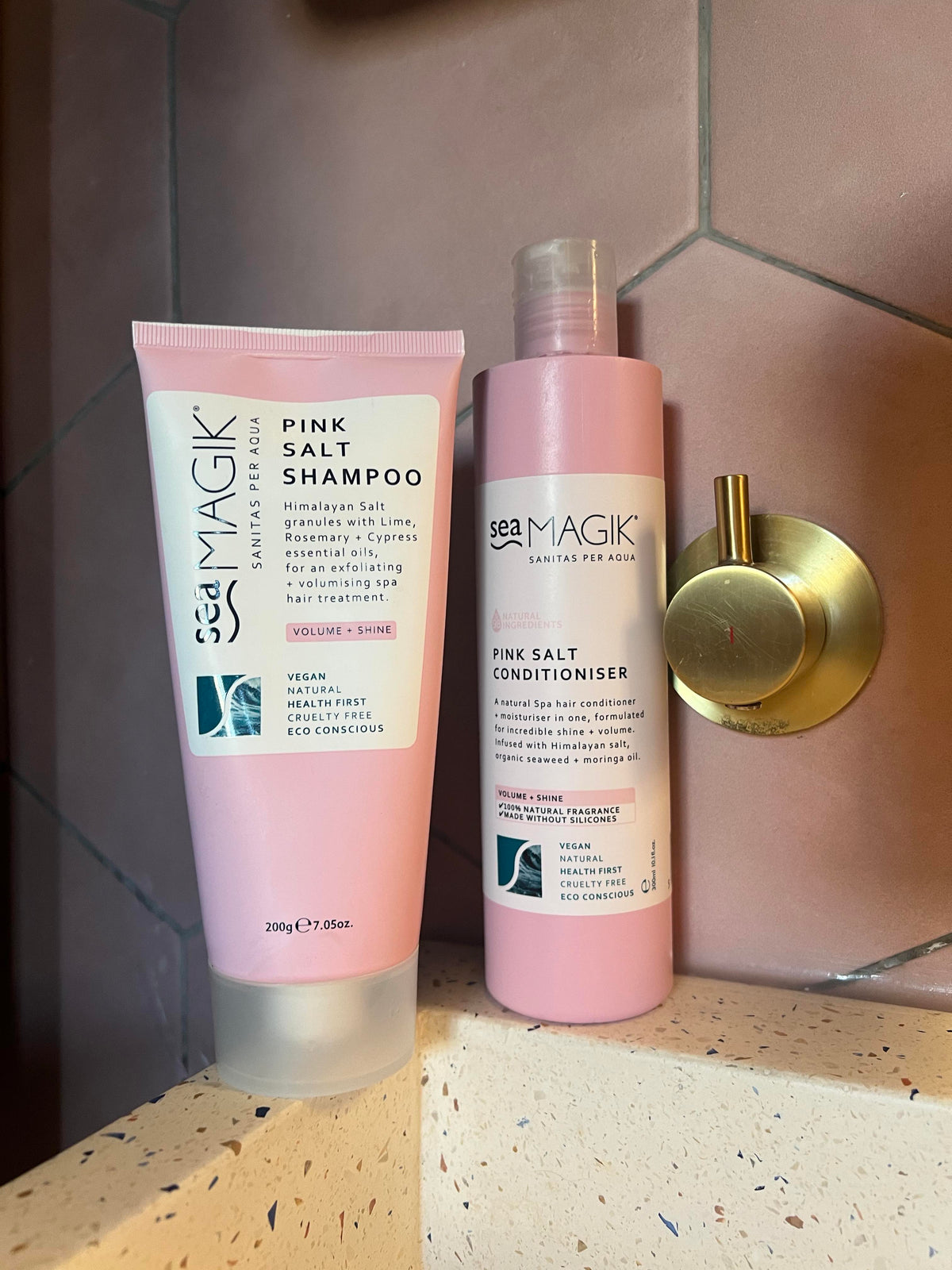 Sea Magik - Pink Salt Clarifying Shampoo and Conditioner (200g + 300ml)